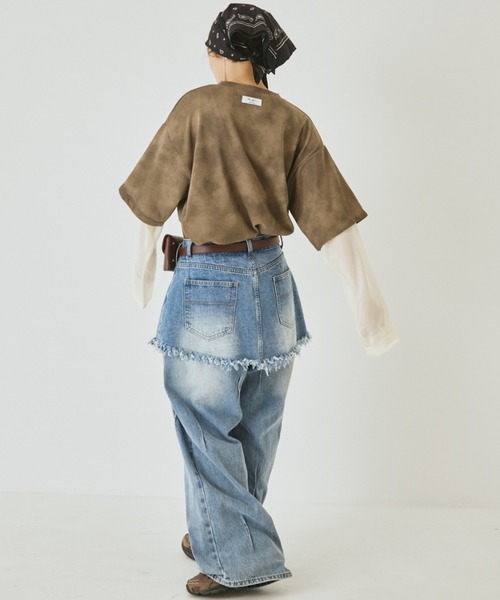 MIRROR STOKE ワイドパンツ ジーンズ デニム デニムパンツ 「ZOZO限定