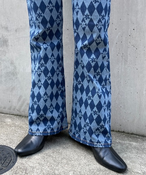 「HELLO.SANFRANCISCO」 ブーツカットデニムパンツ SMALL ブルー レディース_画像7
