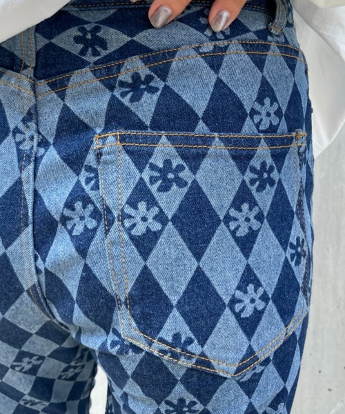 「HELLO.SANFRANCISCO」 ブーツカットデニムパンツ SMALL ブルー レディース_画像8