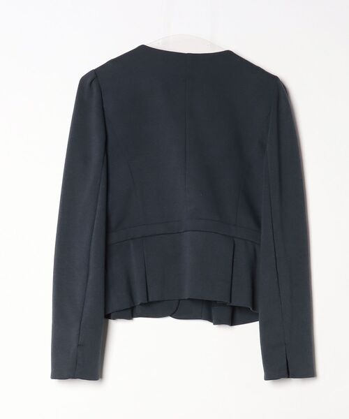 「Riccimie NEW YORK」 ノーカラージャケット 1 ネイビー レディース_画像2