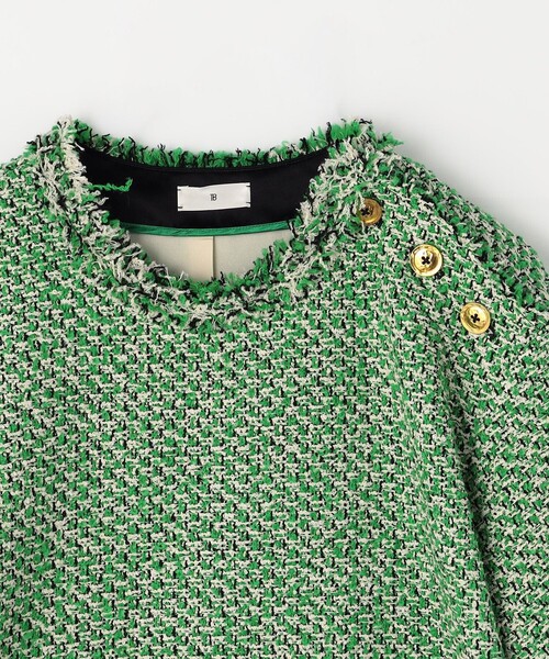 ブラウス シャツ GREEN TWEED ハーフスリーブプルオーバー レディースの画像