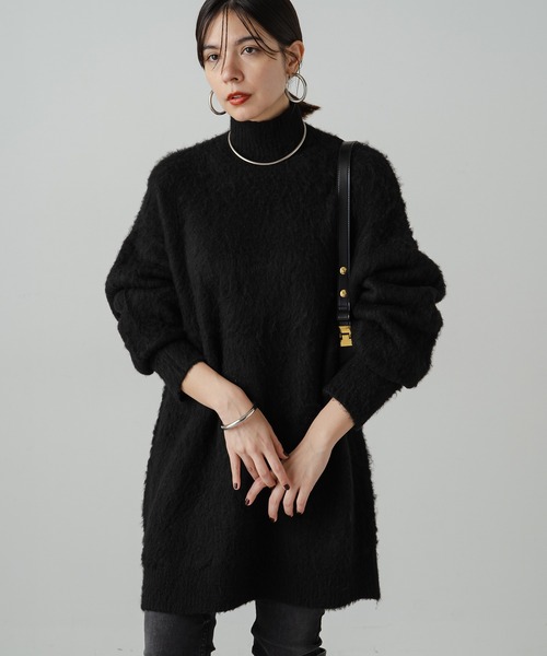 「LOUNGEDRESS」 ニットワンピース FREE グレー レディース_画像2