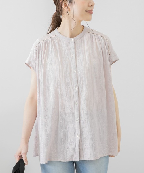 「URBAN RESEARCH Sonny Label」 半袖ブラウス FREE オフホワイト レディース_画像2