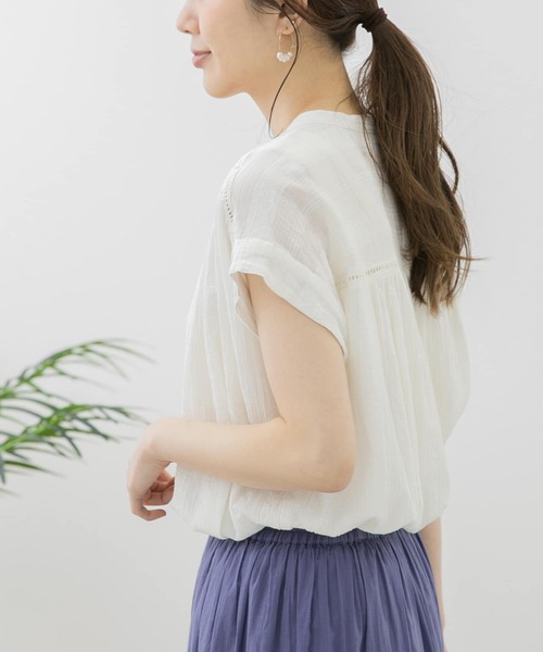 「URBAN RESEARCH Sonny Label」 半袖ブラウス FREE オフホワイト レディース_画像5