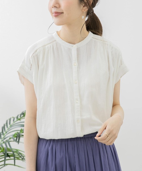 「URBAN RESEARCH Sonny Label」 半袖ブラウス FREE オフホワイト レディース_画像7
