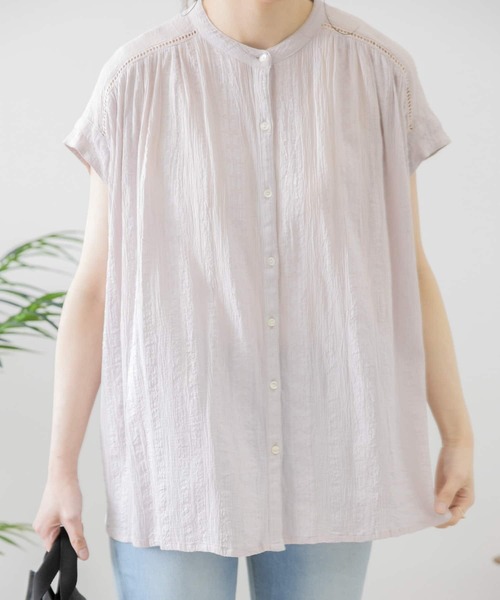 「URBAN RESEARCH Sonny Label」 半袖ブラウス FREE オフホワイト レディース_画像9