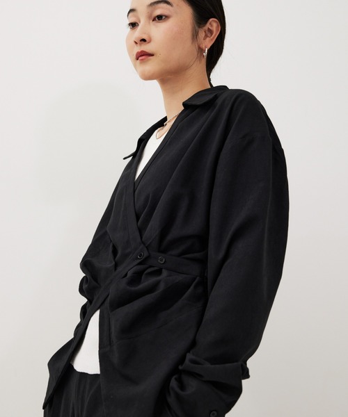 HANNE ブラウス シャツ カシュクールシャツ レディース : ZOZOTOWN