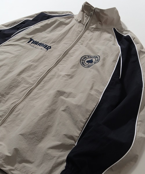 「THRASHER」 ナイロンブルゾン L ライトグレー メンズの画像