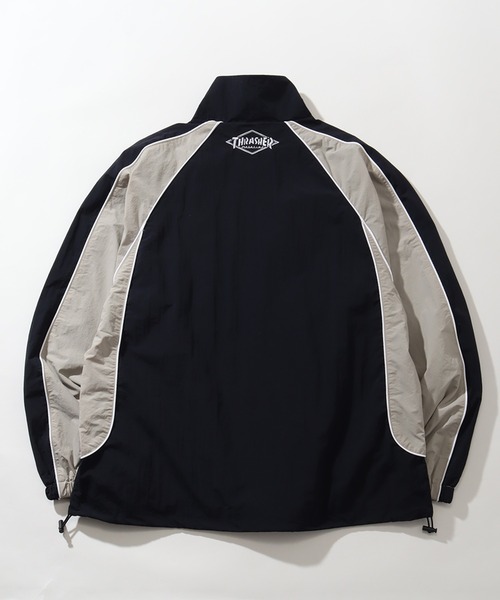 「THRASHER」 ナイロンブルゾン L ライトグレー メンズの画像