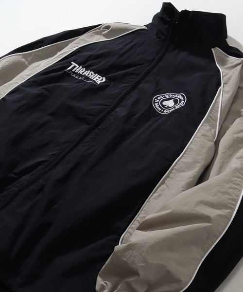 「THRASHER」 ナイロンブルゾン L ライトグレー メンズの画像