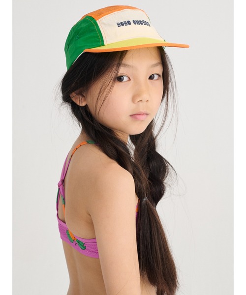 キャップ 帽子 Bobo Choses color block technic cap キッズ 子供 男の子 女の子の画像