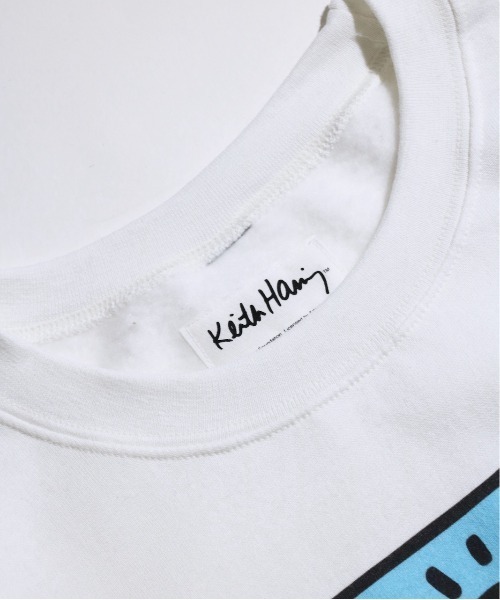「Keith Haring」 スウェットカットソー MEDIUM ブラック メンズ_画像4