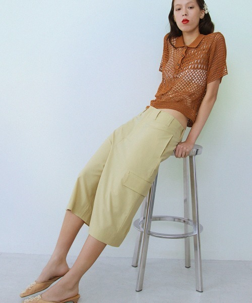 leinwande（ラインヴァンド） ポロシャツ ポロ Landscape Crochet Polo