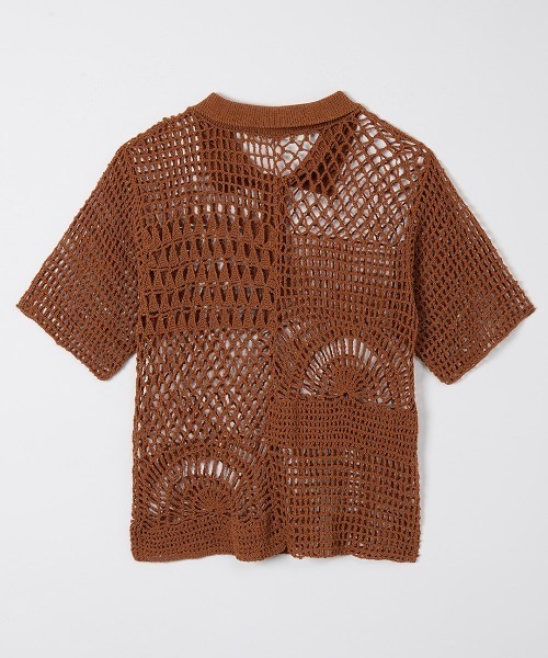 leinwande（ラインヴァンド） ポロシャツ ポロ Landscape Crochet Polo