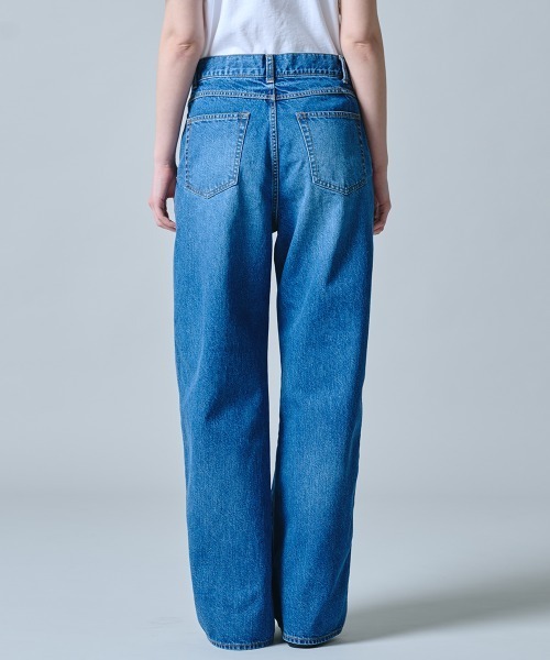 ワイドパンツ ジーンズ デニム デニムパンツ 11.5oz ナチュラルスラブバルーンデニムパンツ レディースの画像