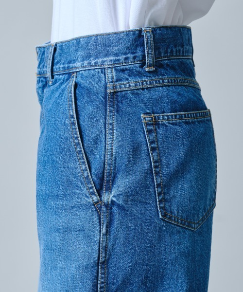 ワイドパンツ ジーンズ デニム デニムパンツ 11.5oz ナチュラルスラブバルーンデニムパンツ レディースの画像