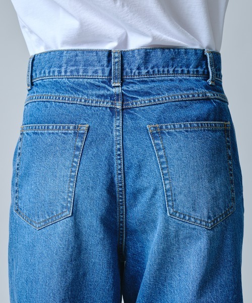 ワイドパンツ ジーンズ デニム デニムパンツ 11.5oz ナチュラルスラブバルーンデニムパンツ レディースの画像
