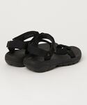 「Teva」 フラットサンダル 24cm ブラ...の詳細画像1
