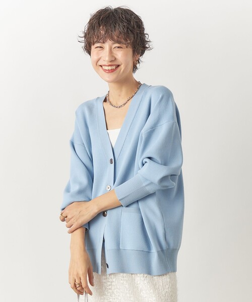 「NOLLEY'S Sophi」 ニットカーディガン 38 サックスブルー レディース_画像7