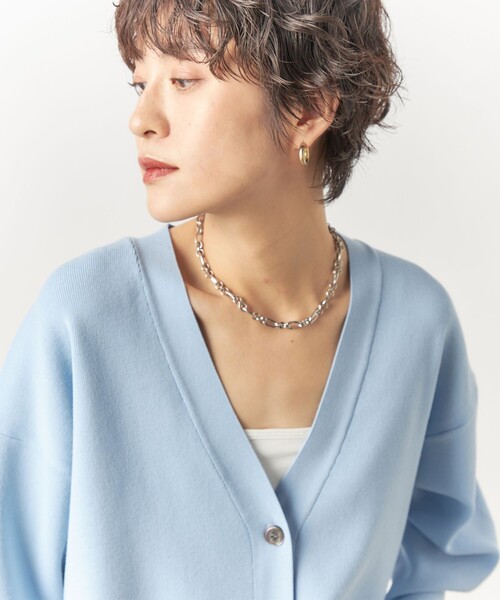 「NOLLEY'S Sophi」 ニットカーディガン 38 サックスブルー レディース_画像8