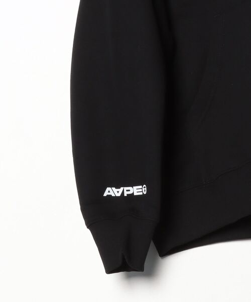 「AAPE BY A BATHING APE」 プルオーバーパーカー X-LARGE ブラック メンズ_画像4