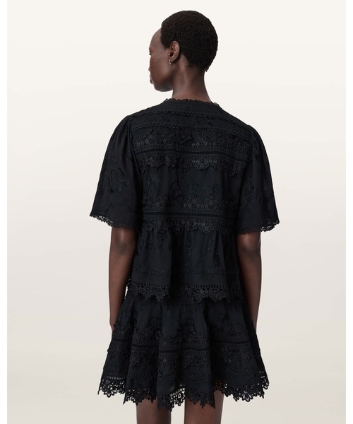 ALLSAINTS（オールセインツ） LILLITH EMBROIDERED SHORT SLEEVE TOP