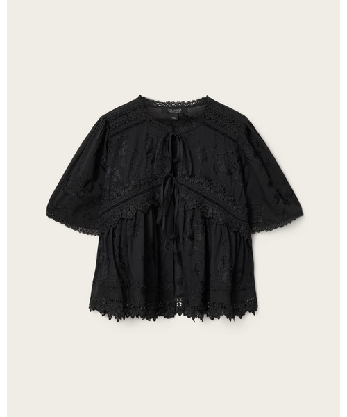 ALLSAINTS（オールセインツ） LILLITH EMBROIDERED SHORT SLEEVE TOP