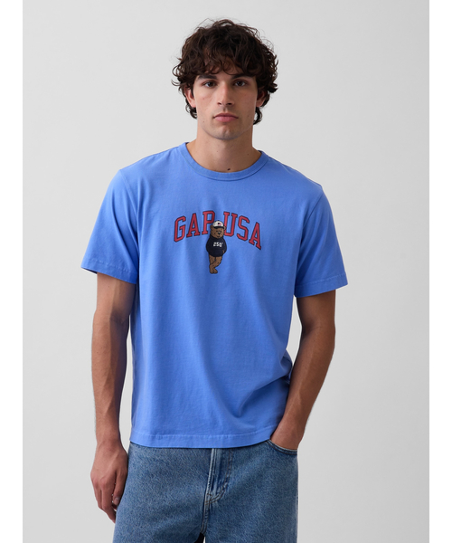 GAP（ギャップ） tシャツ リラックスフィット ブラナンベア GAPロゴT 