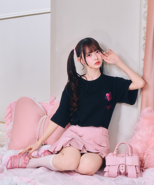 ReAmour スカート ウエストロゴプリーツスカート : ZOZOTOWN Yahoo!店
