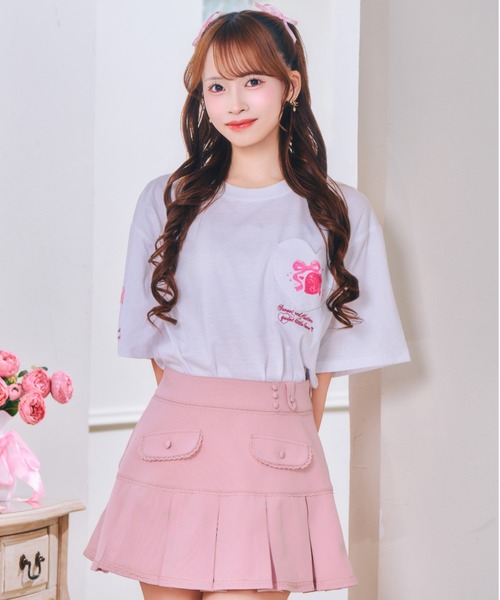 ReAmour スカート ウエストロゴプリーツスカート : ZOZOTOWN Yahoo!店