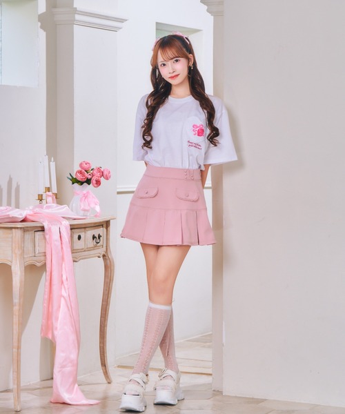 ReAmour スカート ウエストロゴプリーツスカート : ZOZOTOWN Yahoo!店
