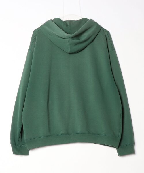 「GLOBAL WORK Smile Seed Store」 ジップアップパーカー MEDIUM セージグリーン メンズ_画像2