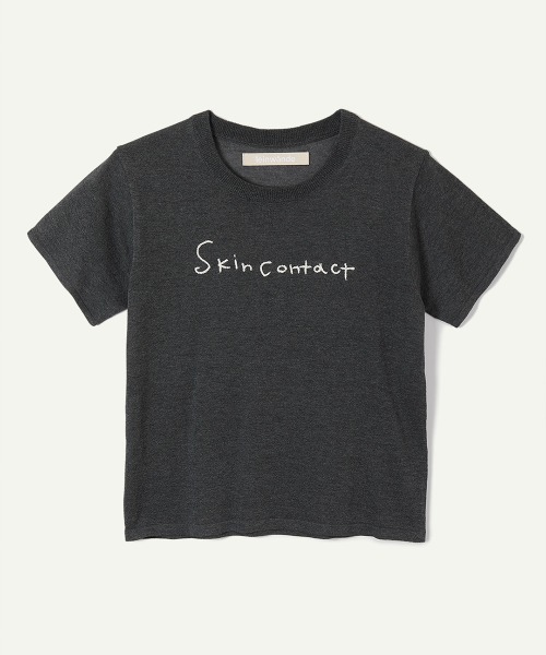 tシャツ 「leinwande」26SS新作 Skin Contact Knitted Tee レディースの画像
