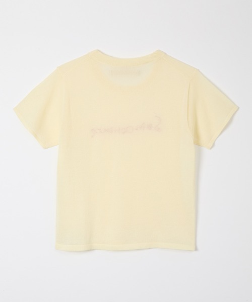 tシャツ 「leinwande」26SS新作 Skin Contact Knitted Tee レディースの画像