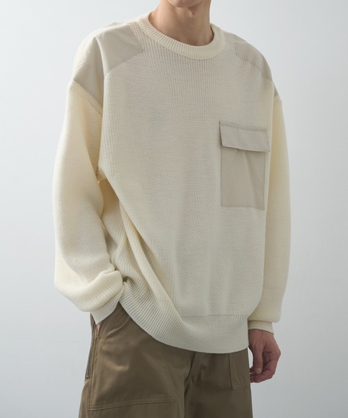 セーター ニット 「N.HOOLYWOOD」別注 COMBAT KNIT PO メンズの画像