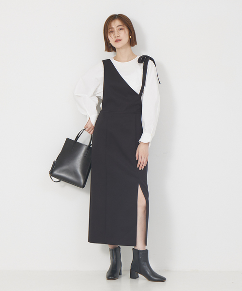 「Rouge vif」 長袖ブラウス フリー サックスブルー レディース_画像4