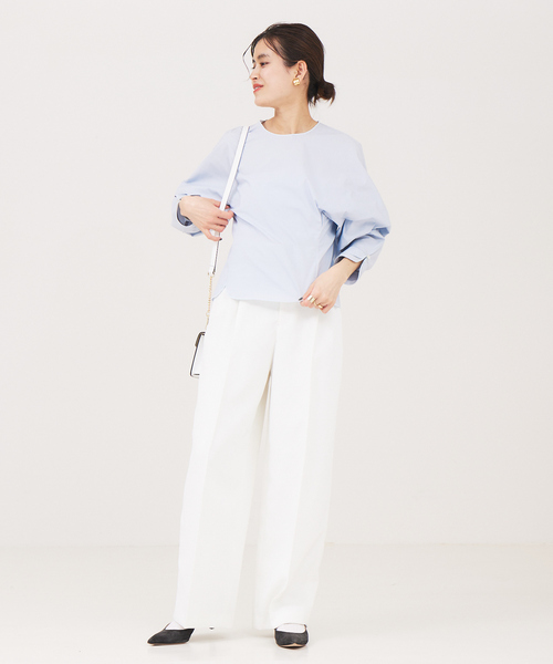 「Rouge vif」 長袖ブラウス フリー サックスブルー レディース_画像6