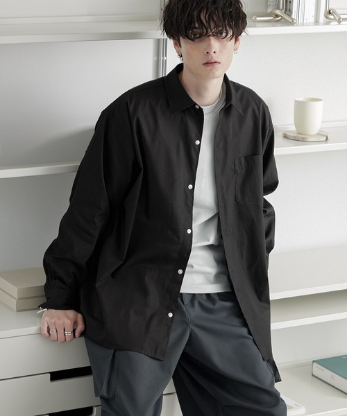 「MONO-MART」 長袖シャツ M ブルー メンズ_画像5
