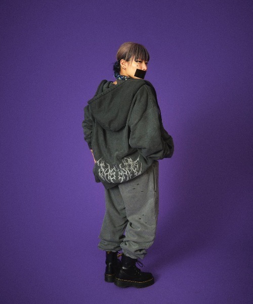 GALFY（ガルフィー） ジップアップパーカー L ブラック メンズ