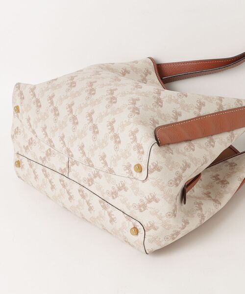 COACH　トートバック　スエード　レザー　肩掛け　ベージュ　ロゴ刻印 COACH（コーチ） トートバッグ - ベージュ レディース : ZOZOTOWN
