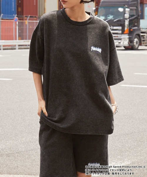 「THRASHER」 セットアップ L ブラウン メンズ_画像5