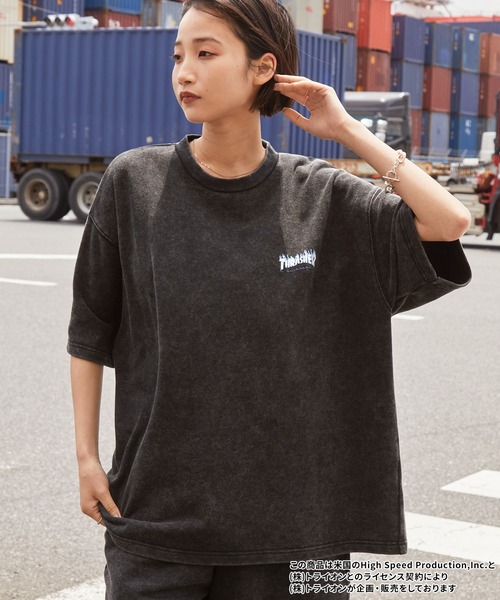 「THRASHER」 セットアップ L ブラウン メンズ_画像7