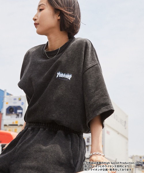 「THRASHER」 セットアップ L ブラウン メンズ_画像9