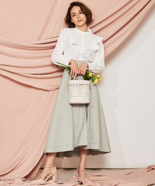 【美品】Sheglit フィッシュテール タックスカート フィッシュテールタックスカート | フレアスカート | NOELA