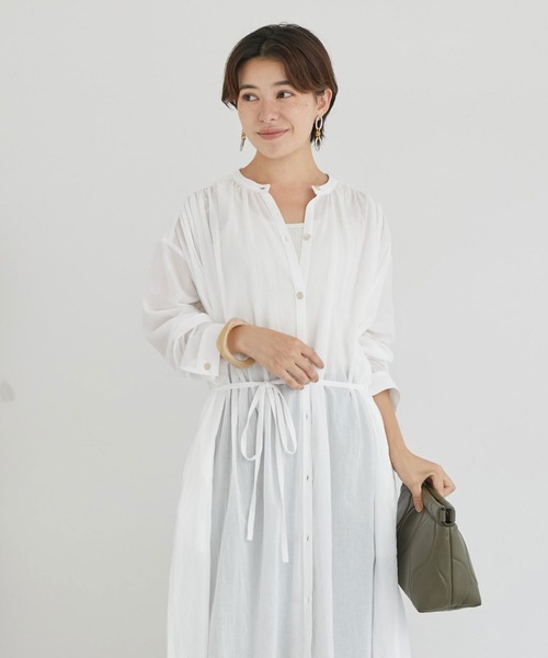 DOUX ARCHIVES ワンピース シャツワンピース ウエスト紐付き