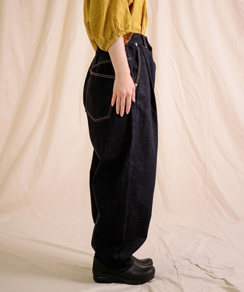 美品 Brocanteブロカント ダークデニム ワイドパンツ 2 Brocante ワイドパンツ ジーンズ デニム デニムパンツ 「Brocante