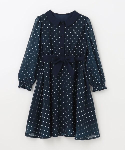 ワンピース 「110-140cm」パリジェンヌドット ワンピース キッズ 