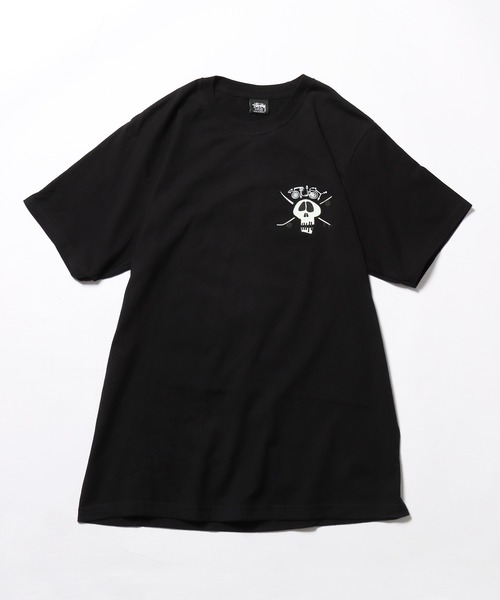 ★韓国の人気★【STUSSY】★HOT 80 TEE★Tシャツ★BLACK★ STUSSY tシャツ STUSSY/ステューシー SURF SKATE SKULL TEE 半袖