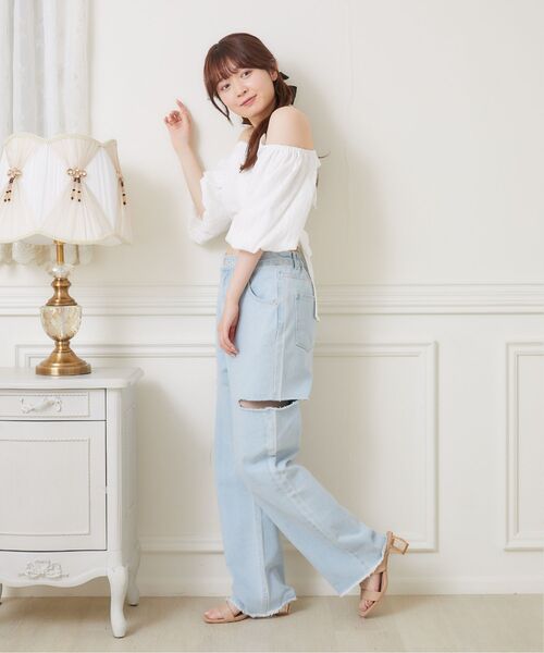 Emsexcite（エムズエキサイト） ブラウス シャツ サイドスリットB