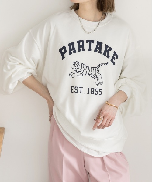 ad thie（アドティエ） トレーナー スウェット タイガープリント 裏毛